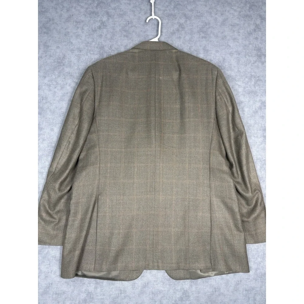 Vintage Burberry London Blazer 44R Silk Wool Plaid USA Union Made Nordstrom